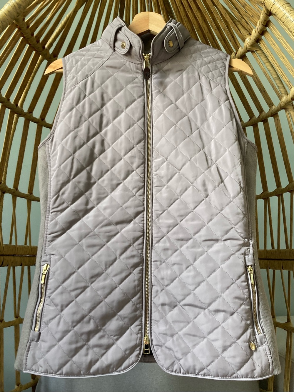 Abacus Vest Portrush Hybrid Vest Premium Edition Beige Sand Gold Hardware L